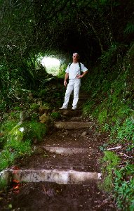 On the trail to Kalaupapa