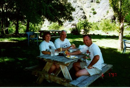 At the Sheep Creek Cabin