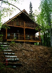 their cabin on Crooked Lake